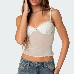 edikted sheer mesh bra top